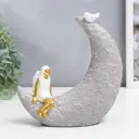 Сувенир интерьерный "Девушка с парашютом и месяц" 15x5x14.5 см