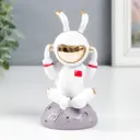 Сувенир интерьерный "Заяц-астронавт в наушниках" 14x7.5 см