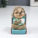 Сувенир интерьерный "Ленивец в кресле с чашкой чая" 9x5.5x5 см