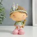 Сувенир интерьерный "Малыш-индеец с луком и стрелами" 14x7x8.5 см