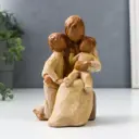 Сувенир интерьерный "Мама с детьми" 14x9x8 см