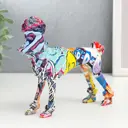 Сувенир интерьерный "Пудель" граффити 15.5x5.5x17.5 см