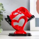 Сувенир интерьерный "Сказка о любви" красно-чёрная 12x11x5.5 см