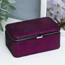 Шкатулка для украшений Мелкие квадратики Фиолет 6x7x12 см