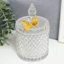 Шкатулка универсальная "Золотая бабочка" прозрачный 18x10.5x10.5 см