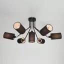 Люстра в стиле лофт рожками EUROSVET 70072/7 черный