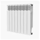 Радиатор Royal thermo Monoblock A 500/80 8 секций боковое подключение алюминий белый