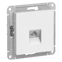 Розетка RJ11 встраиваемая Schneider electric ATLASDESIGN, цвет белый