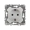 Розетка ЭРА 12-2102-01 2P+E Schuko со шторками, 16A-250В, IP20, Эра12, белый (10/100/2800)