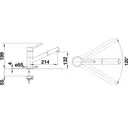 Смеситель для кухни 14.5 см BLANCO KANO-S цвет хром 526174