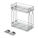Бутылочница GTV 45x25.6x50.6см цвет серый металлик