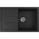 Врезная мойка Domaci Бьелла 470329 DMC-25 78x50x18 см искусственный камень цвет черный
