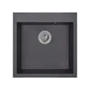 Врезная мойка Domaci Солерно EMQ-1510.Q 51x52x20 см кварц цвет черный