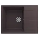 Врезная мойка Domaci Солерно DP 650-06 65x50x20 см кварц цвет коричневый