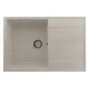 Врезная мойка Domaci Солерно DP 750-02 75x50x20 см кварц цвет бежевый/жасмин
