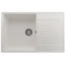 Врезная мойка Domaci Солерно DP 780-01 78x50x20 см кварц цвет белый/лен