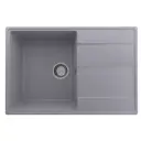 Врезная мойка Domaci Солерно DP 750-05 75x50x20 см кварц цвет серый