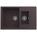 Врезная мойка Domaci Солерно DP 780 1/5 K-06 78x50x20 см кварц цвет коричневый