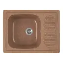 Врезная мойка Domaci Бьелла DMC-13-307 65x50x19 см искусственный камень цвет коричневый