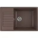 Врезная мойка Domaci Бьелла DMC-78L-345 78x50x18 см искусственный камень цвет коричневый