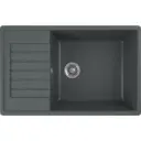 Врезная мойка Domaci Бьелла DMC-78L-343 78x50x18 см искусственный камень цвет черный/серый