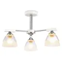 Люстра подвесная AMBRELLA LIGHT TR9091 3 лампы 16 м² цвет хром/белый