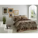 Комплект постельного белья Tac tntc305/305, евро, сатин, цвет коричневый