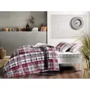 Комплект постельного белья Tac tntc499/499, евро, ранфорс, цвет красный