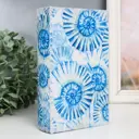 Шкатулка сейф-книга "Голубые ракушки" 21x13x5 см