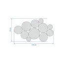 Зеркало декоративное Азбука Декор 80x120см шариковый цвет белый