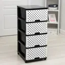 Комод 4912400 4 ящика 50x40x98.5 см пластик цвет белый