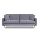 Диван Finsoffa Ann 206x86x90 см велюр цвет серый