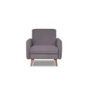 Кресло Finsoffa Ann 80x86x90 см велюр цвет серый