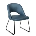 Стул R-home Lars Линк 52.5x76.5x57.5 см рогожка цвет синий