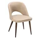 Стул R-home Lars 52.5x76.5x57.5 см рогожка цвет бежевый/орех