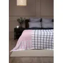 Плед Buenas Noches 9209, 160x200 см, полиэстер, цвет розово-белый