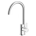 Однорычажный смеситель Argotech цвет белый хром 35-09L BUTTON white