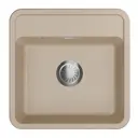 Накладная мойка Granula Standart 5001 50x50x21 см кварц цвет бежевый