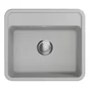 Накладная мойка Granula Standart 5601 56x50x21 см кварц цвет белый