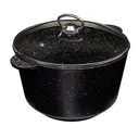 Кастрюля с крышкой 5 л Solmax&kitchen Sk98122 алюминий литой цвет черный