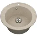 Мойка врезная круглая 50.5x21x50.5 см VIGRO VG104 терра искусственный камень цвет светло-коричневый