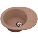 Мойка врезная овальная 46x19.5x57 см VIGRO VG301 терракотовый искусственный камень цвет терракот