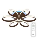 Люстра светодиодная Citilux Сезар CL233155RGB нейтральный белый 18 м2 цвет коричневый