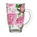 Кружка 300 мл Декостек Пионы стекло