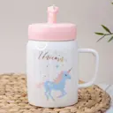 Кружка 460 мл Drancing unicorn air керамика цвет розовый