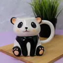 Кружка 350 мл Modest panda керамика цвет бело-черный