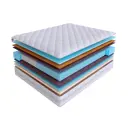 Матрас SkySleep Smart Zone Duo Comfort S500/S2000 160x180 см независимый пружинный блок, двуспальный, ортопедический, латексный