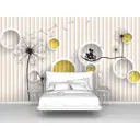 Фотообои флизелиновые Первое ателье 170x100 см Одуванчик с кружками