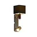 Бра LUSSOLE LSF-2571-02 E14 цвет Черный