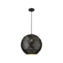 Светильник подвесной WERTMARK WE261.01.026 DELFIO 1 лампа 3 м² цвет черный